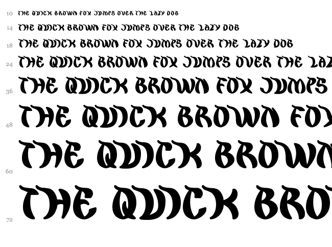 King Cobra font waterfall